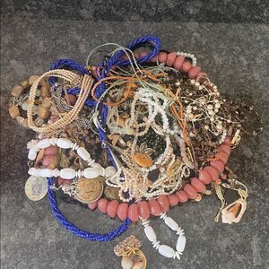 Bag of Miscellaneous Vintage and Costume Jewelry
